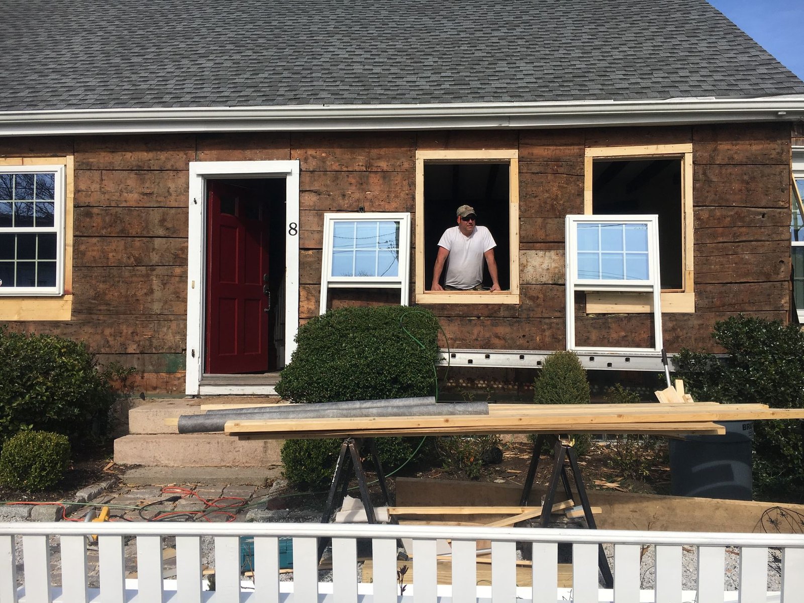 Window installation in progress